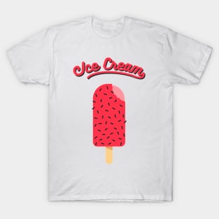 Ice Cream Black Pink T-Shirt